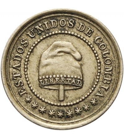 Colombia 2 1/2 Centavos 1881 H