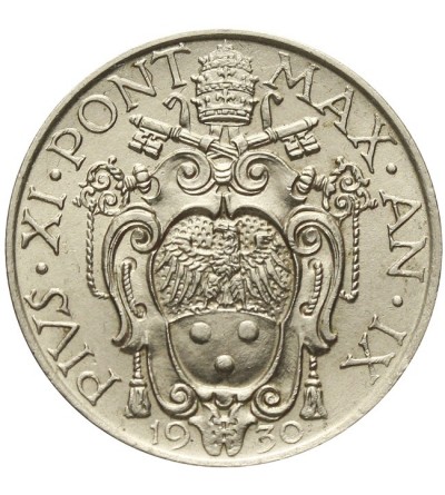 Vatican City 1 lira 1930, AN IX, Pius XI