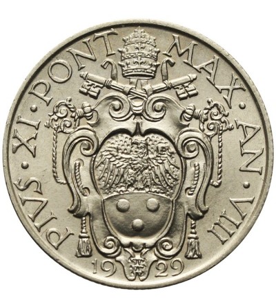 Vatican City, Pius XI 1922-1939. 1 Lira 1929, AN VIII