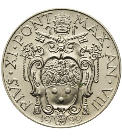 Vatican City 2 lire 1929, AN VIII, Pius XI
