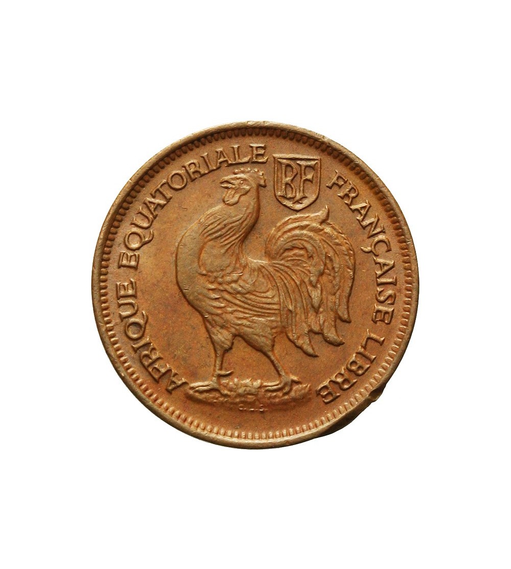 Francuska Afryka Równikowa, 50 Centimes 1943