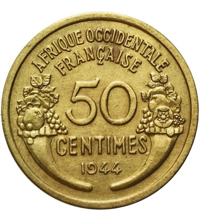 French West Africa, 50 Centimes 1944