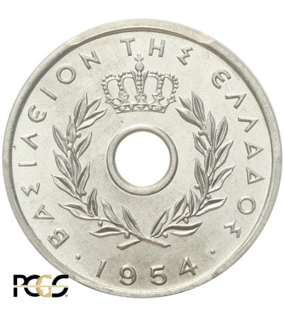 Greece 10 lepta 1954, PCGS MS 65