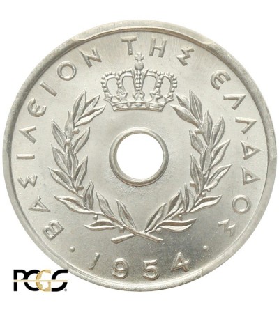 Greece 5 lepta 1954, PCGS MS 64