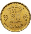 Morocco, 20 Francs 1371 AH / 1951 AD, French protectorate - Mohammed V 1927-1962 AD