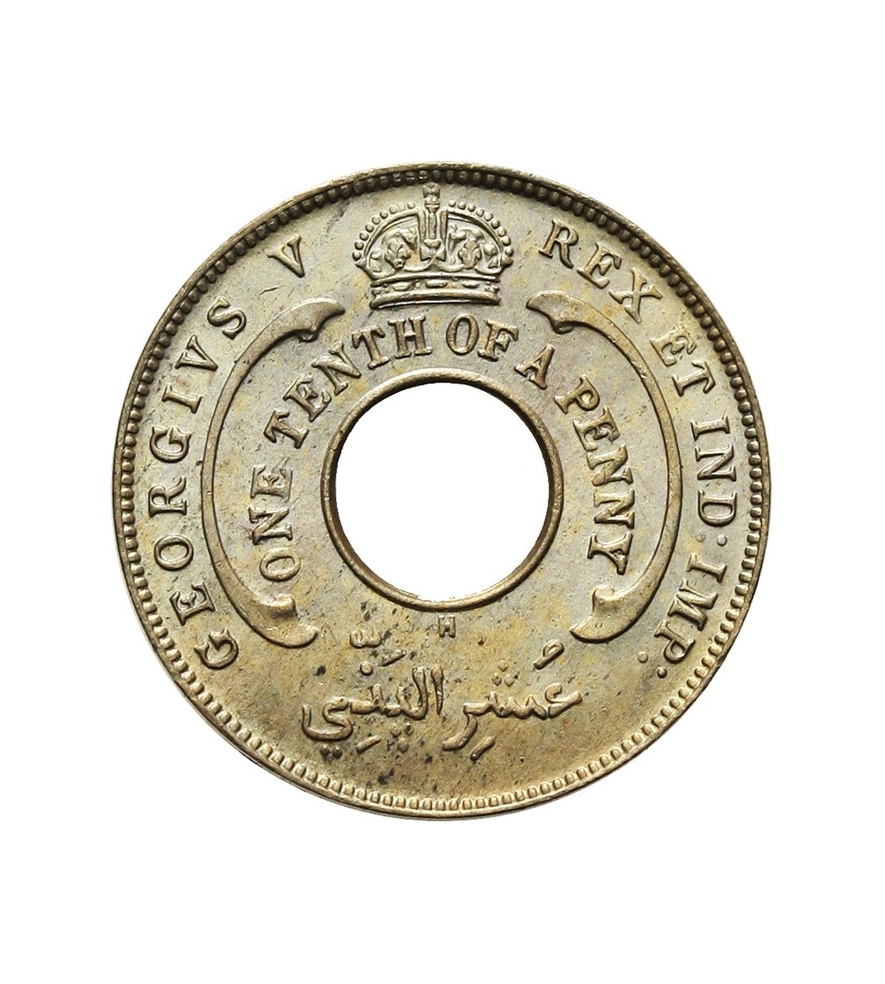 Brytyjska Afryka Zachodnia 1/10 penny 1912 H