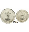 India Republi 50 paise & Rupee 1969. Ghandi