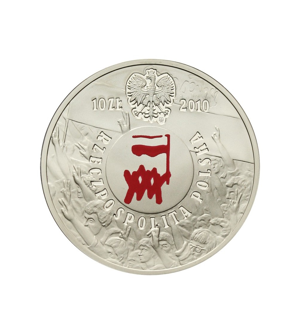 Poland 10 zlotych 2010, August of 1980 Poland 10 zlotych 2010, August of 1980