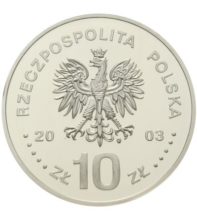 10 złotych 2003, Stanisław Leszczyński. GCN PR70 10 złotych 2003, Stanisław Leszczyński. GCN PR70