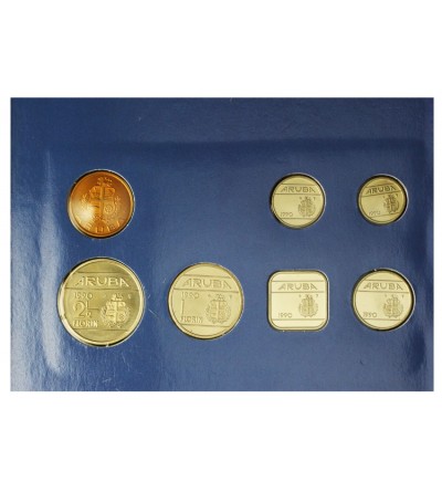 Aruba. Zestaw rocznikowy monet 1990 - 6 sztuk
