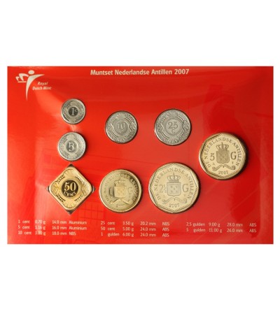 Netherlands Antilles. Mint Set 2007 - 8 pcs.