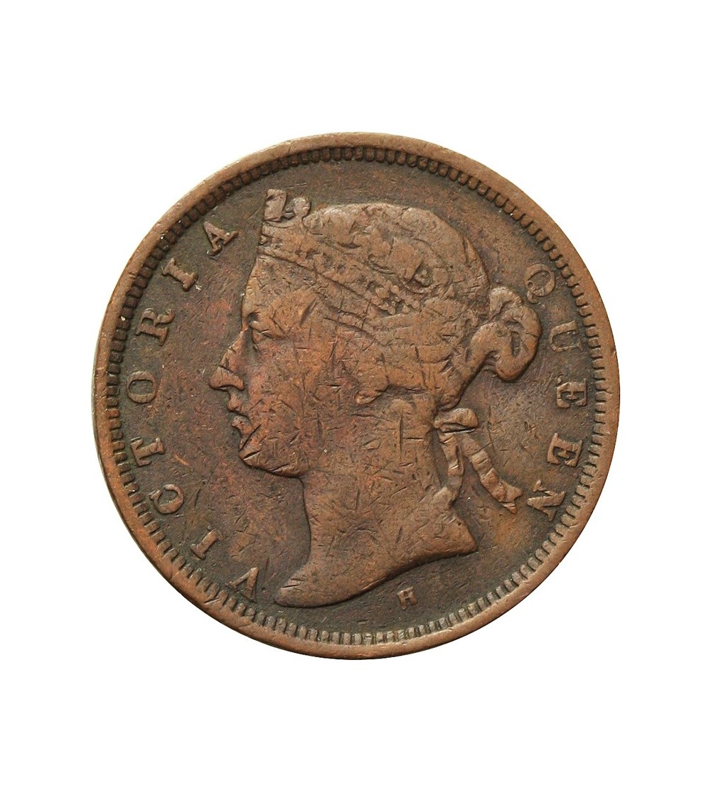 Straits Settlements 1/2 Cent 1872 H Straits Settlements 1/2 Cent 1872 H