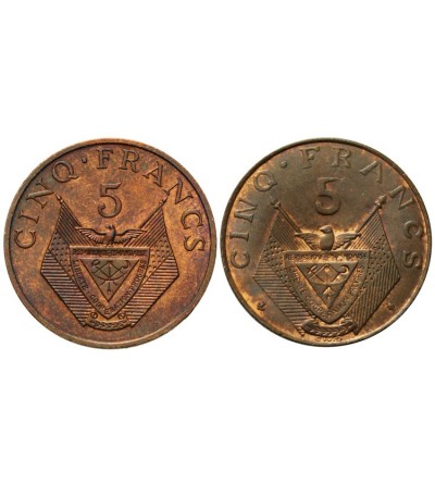 Rwanda 5 Francs 1964 i 1977