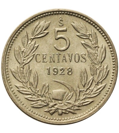 Chile 5 centavos 1928