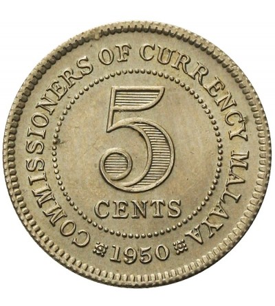 Malaya 5 Cents 1950