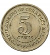 Malaje Brytyjskie 5 centów 1950