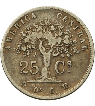 Costa Rica 25 Centavos 1865