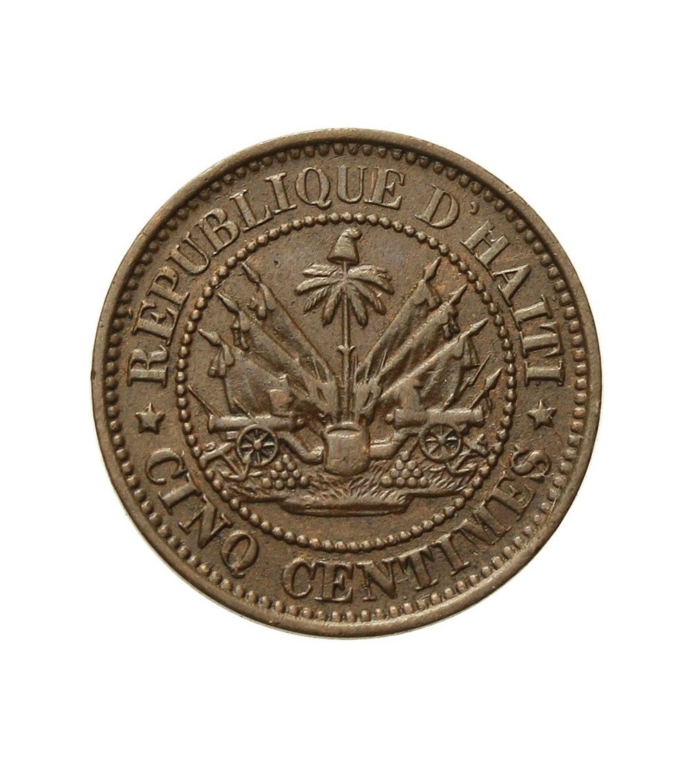Haiti 5 centimes 1863