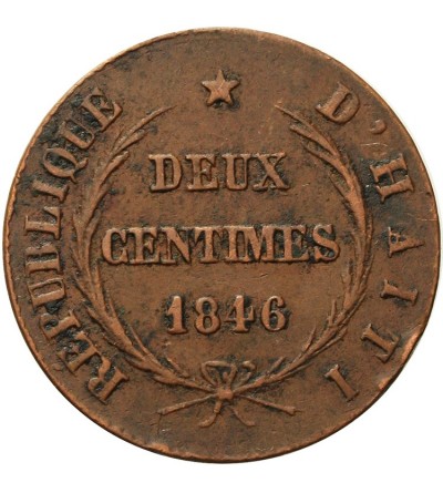 Haiti 2 Centimes 1846 / AN 43