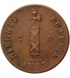Haiti 2 centimes 1846 / AN 43