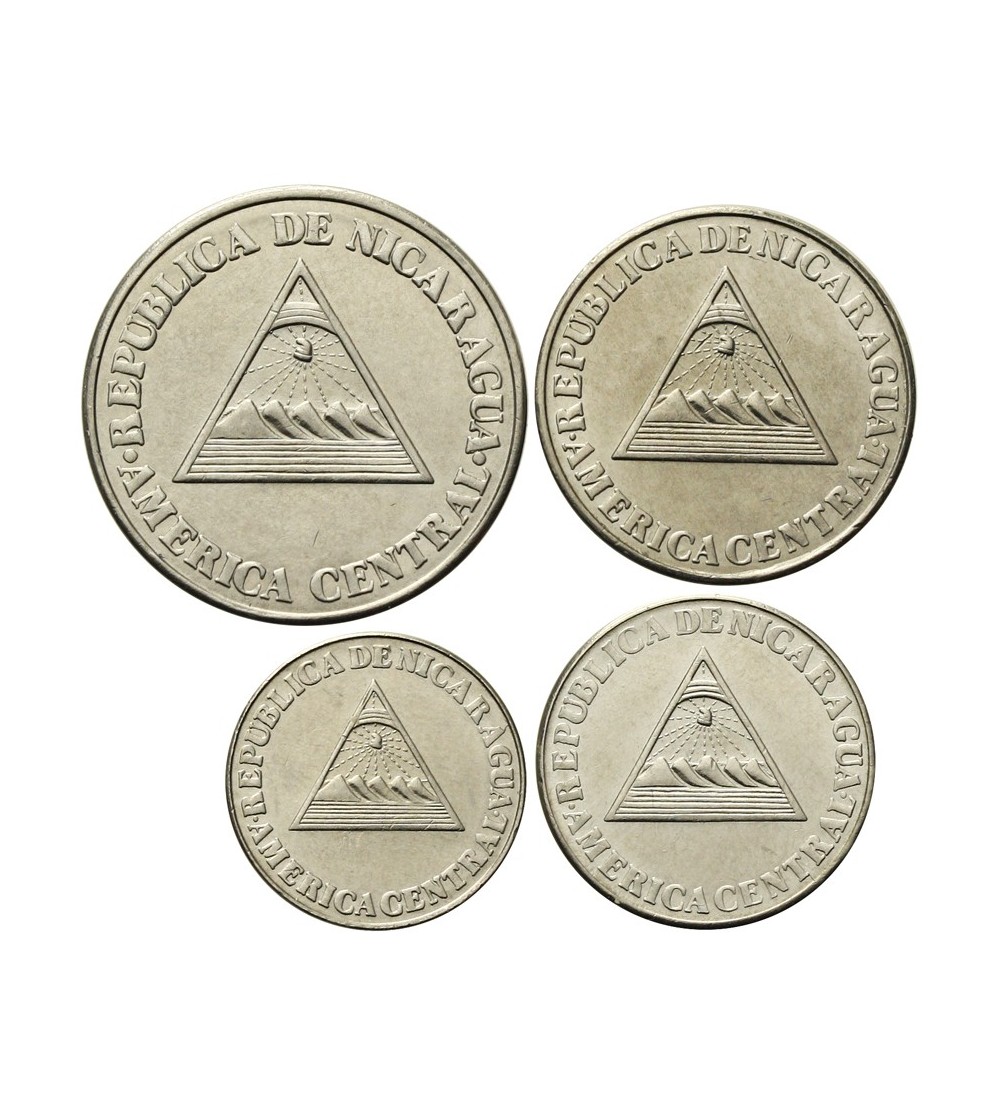 Nikaragua 5, 10, 25, 50 centavos 1994 Nikaragua 5, 10, 25, 50 centavos 1994