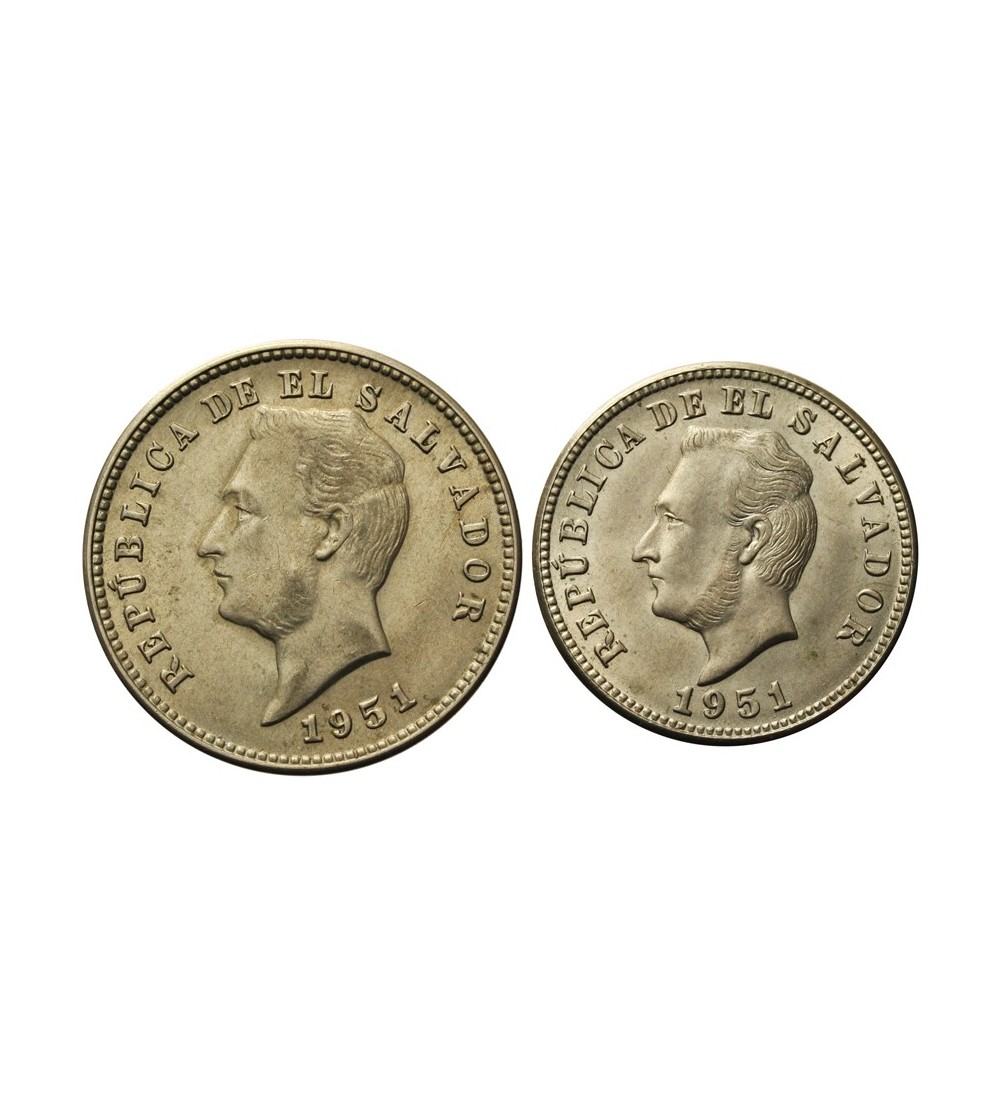 El Salvador 5, 10 Centavos 1951