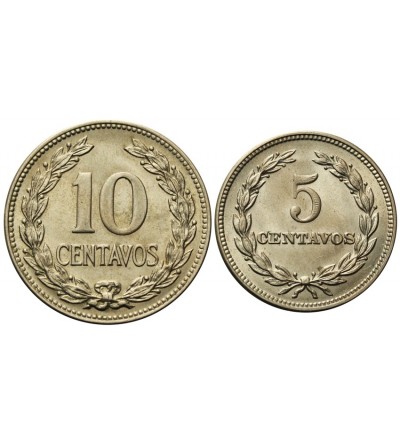 Salwador 5, 10 centavos 1951