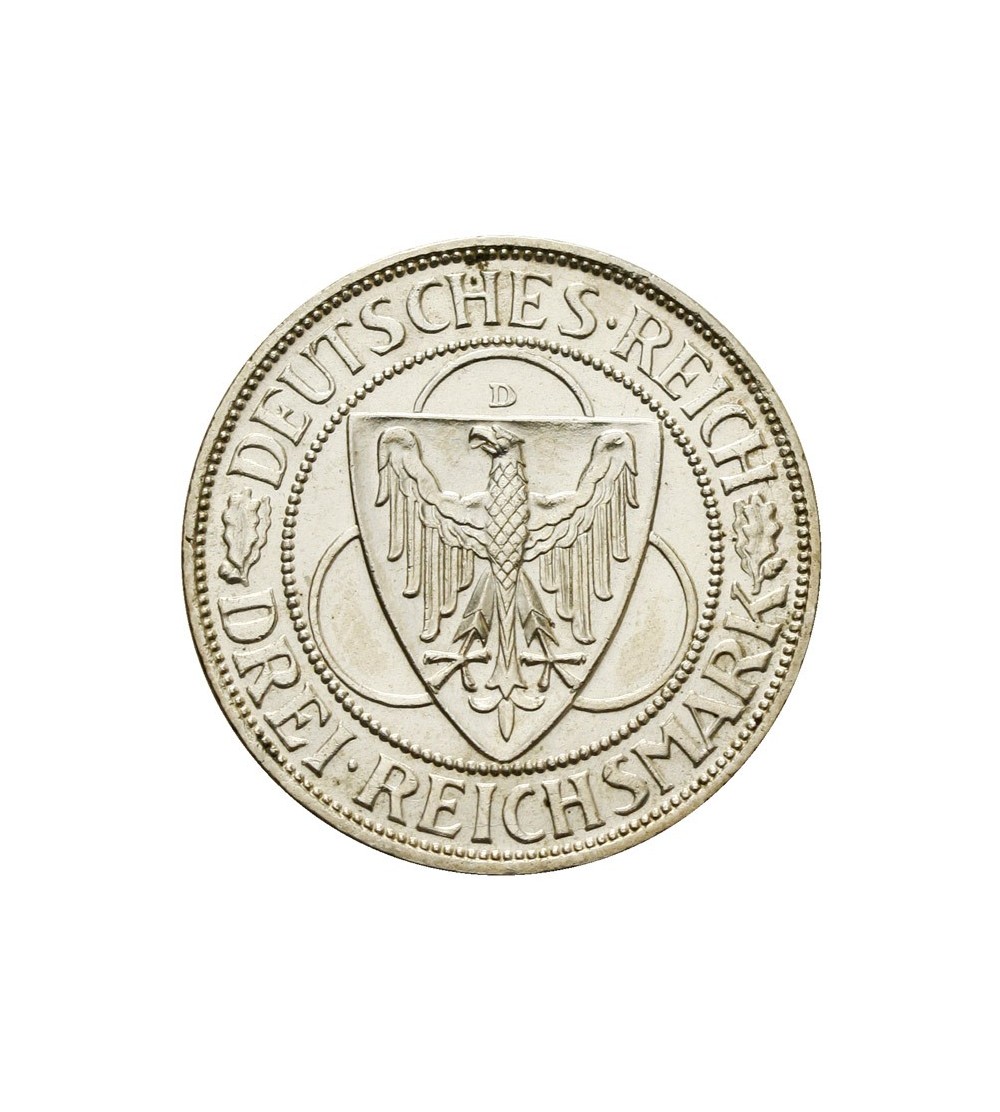 Weimar 3 marki 1930 D Rheinstrom Weimar 3 marki 1930 D Rheinstrom