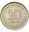 Malaya (British Colony) 10 Cents 1945