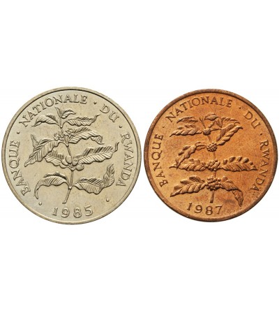 Rwanda 5 i 10 Francs 1985 - 1987,
