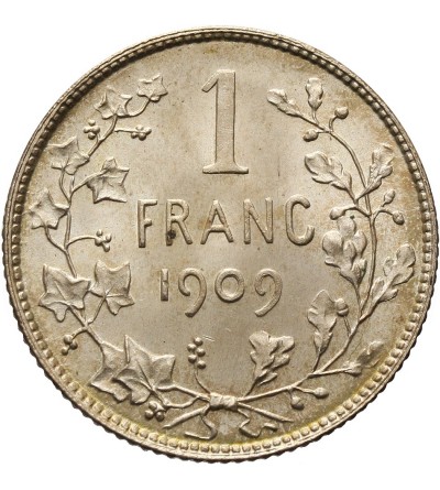 Belgium, Leopold II (1865-1909). 1 Franc 1909, DES BELGES