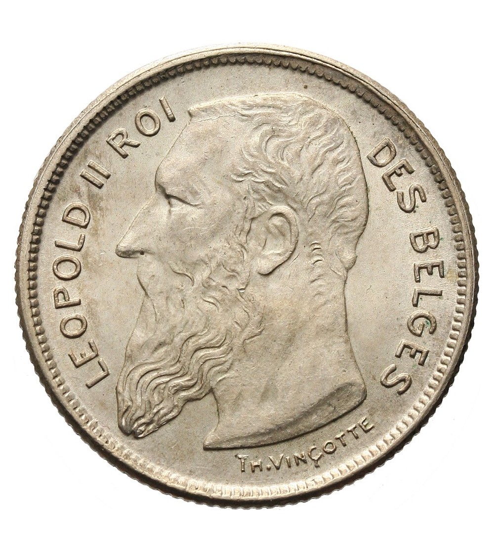 Belgia 2 franki 1909, DES BELGES