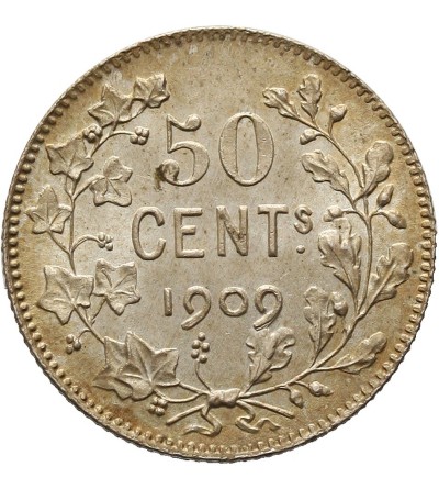 Belgium 50 Centimes 1909, DES BELGES