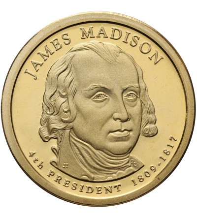 USA. Proof 1 dolar 2007 S, San Francisco, 4. Prezydent James Madison - Proof