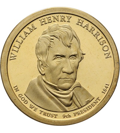 USA. Proof 1 dolar 2009 S, San Francisco, 9. Prezydent William Henry Harrison - Proof