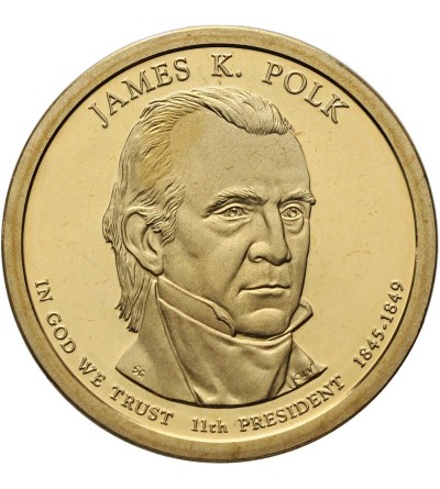 USA. Proof 1 dolar 2009 S, San Francisco, 11. Prezydent James K. Polk - Proof