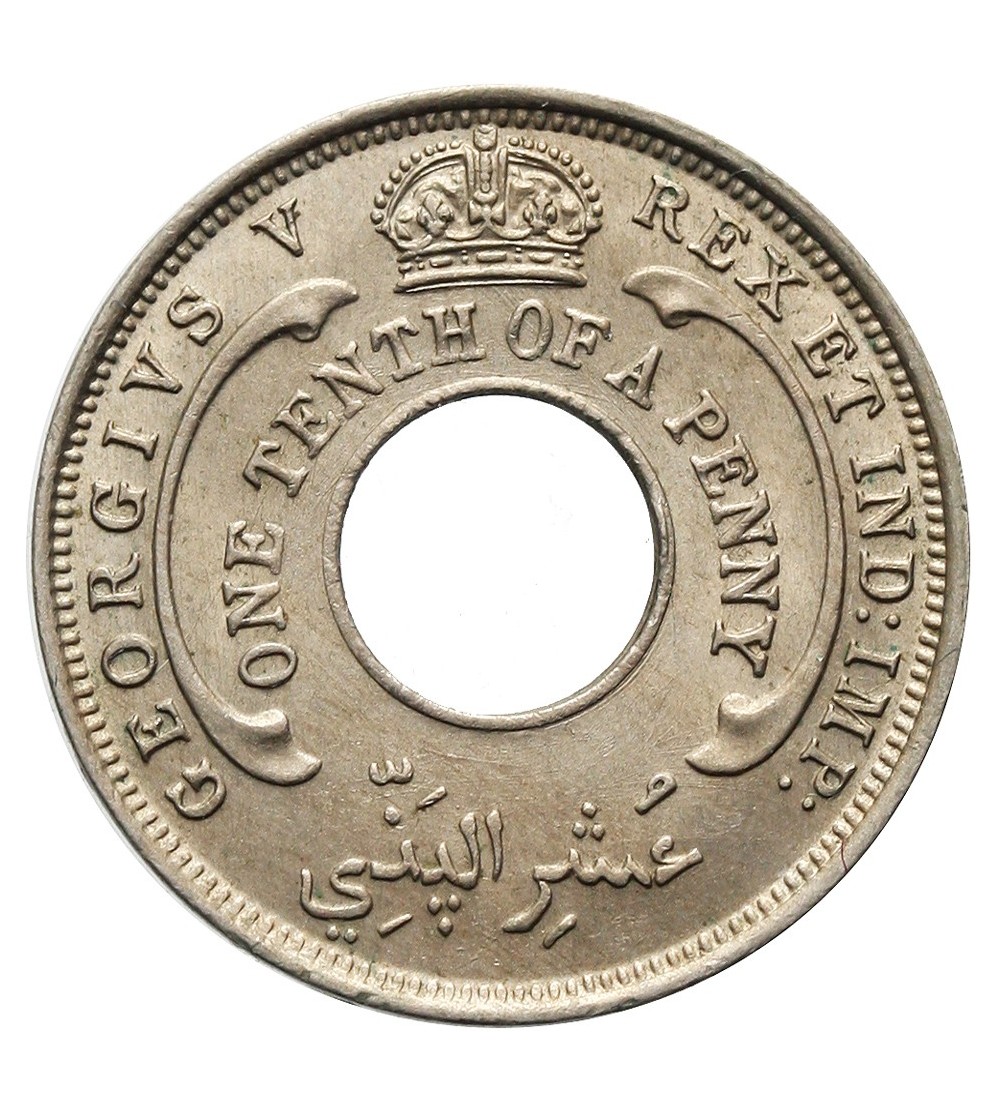 British West Africa 1/10 Penny 1927