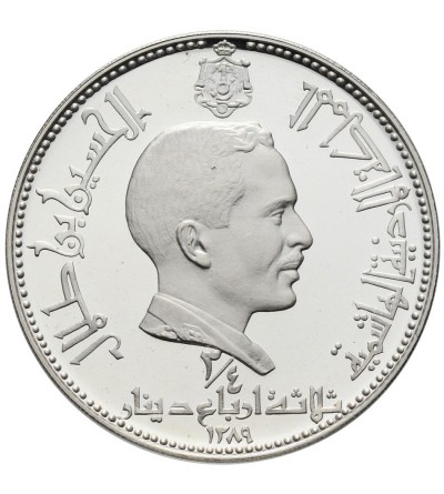 Jordan, 3/4 Dinar AH 1389 / 1969 AD