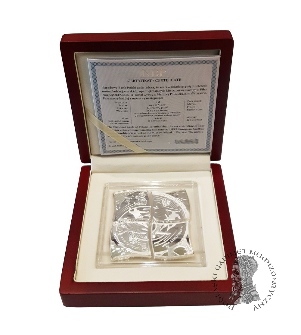 Poland set 4 x 10 zlotych 2012, UEFA Euro 2012