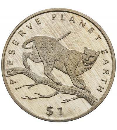 Liberia Dollar 1995, leopard