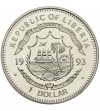Liberia Dollar 1993, Corythosaurus
