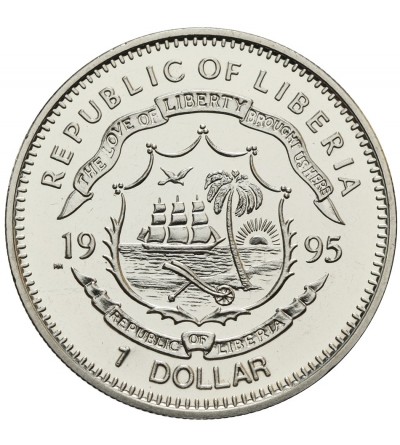 Liberia Dollar 1995, 375 Anniversary - Pilgrim Fathers