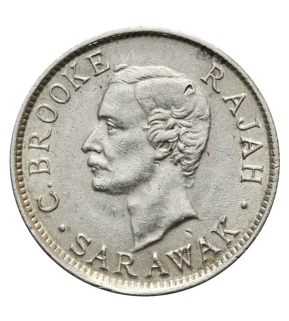 Sarawak, 10 Cents 1915 H, Charles J. Brooke, Rajah