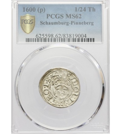 Schleswig-Holstein-Schauenburg 1/24 talara (Grosz) 1600 - PCGS MS 62