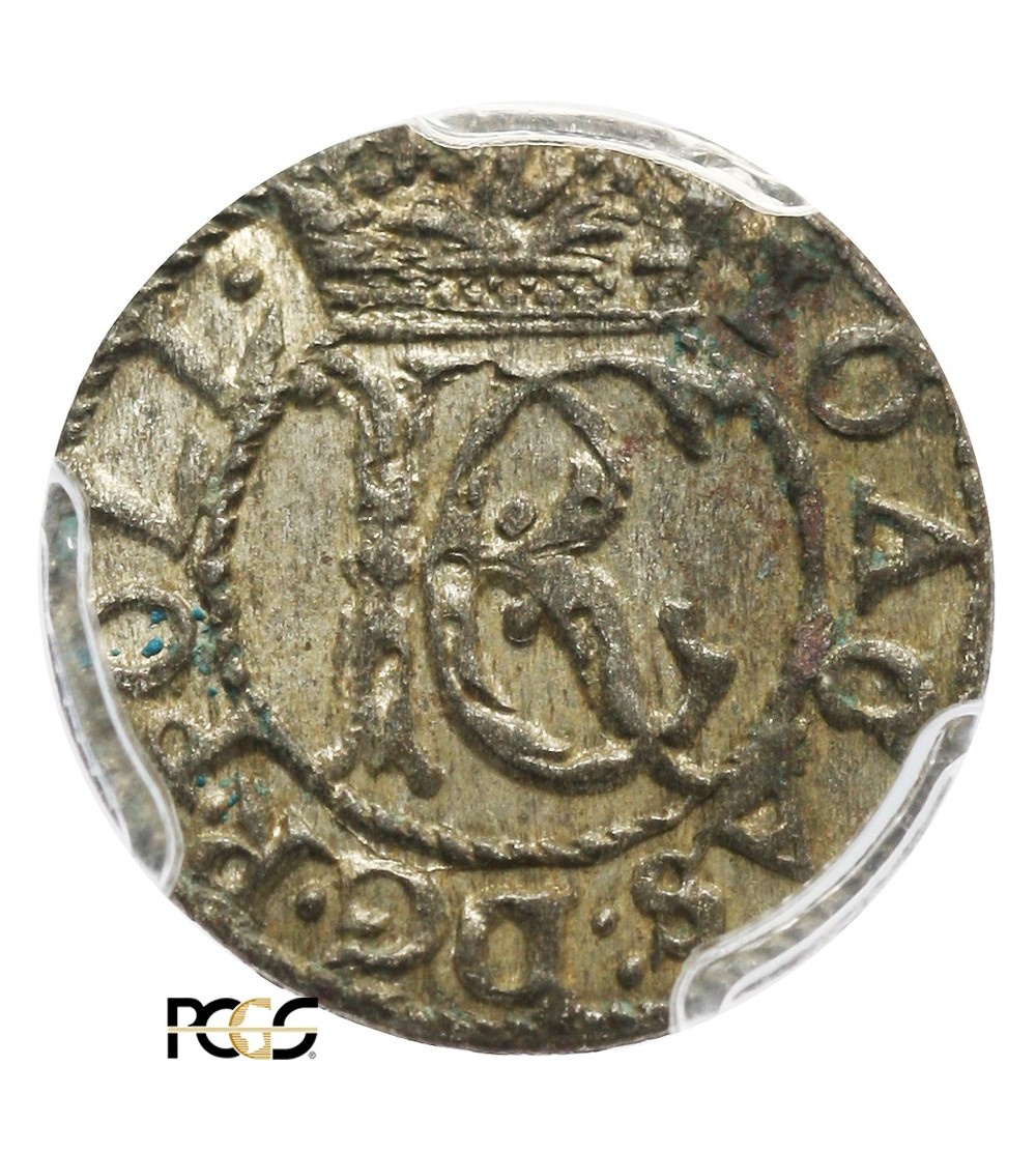 Szeląg litewski 1652, Wilno - PCGS MS 62 Szeląg litewski 1652, Wilno - PCGS MS 62