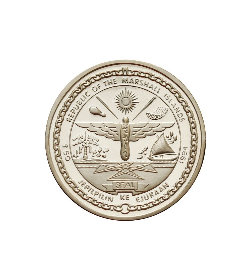 Marshall Islands. 50 Dollars 1994, World Cup Soccer