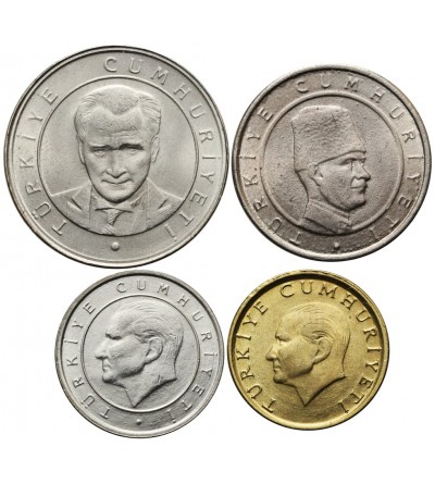 Turcja 25, 50, 100, 250 Bin Lira 2001-2002
