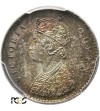 Indie Brytyjskie 2 Anna 1862 C - PCGS MS 65