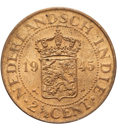 Wschodnie Indie Holenderskie 2 1/2 centa 1945 P