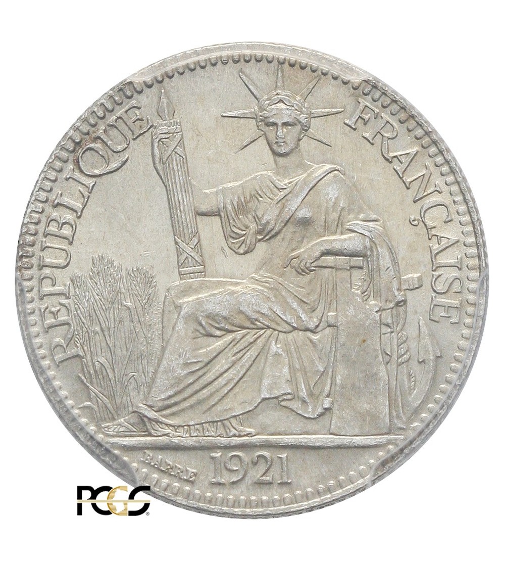 French Indo-China 10 Cents 1921 A - PCGS MS 65 French Indo-China 10 Cents 1921 A - PCGS MS 65